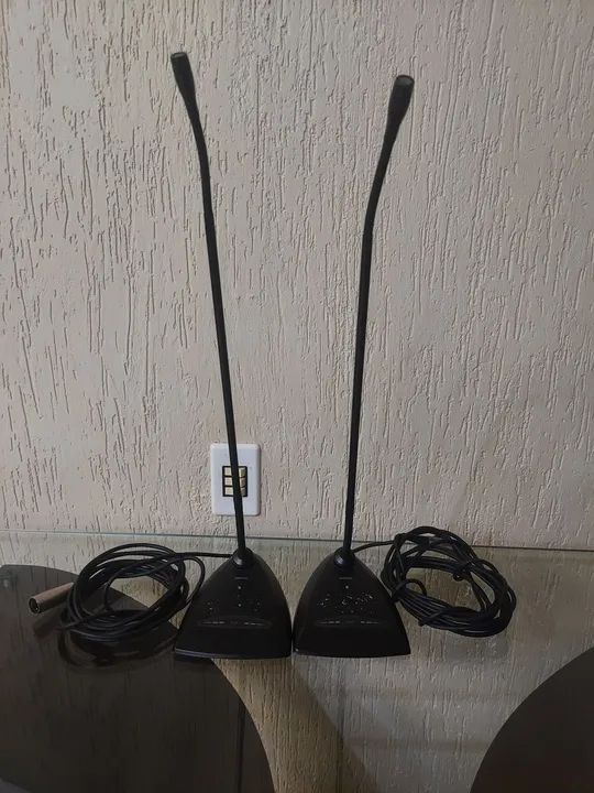 02 Microfones de Mesa em excelente estado  - Foto 3