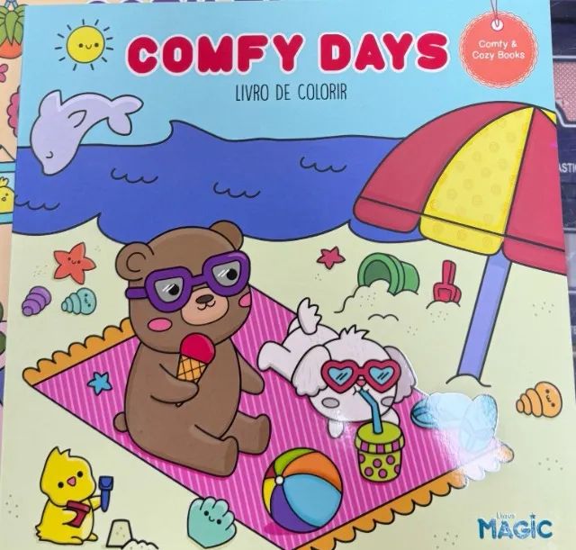 Livros De Colorir Comfy E Cozy Tik Tok 24 Desenhos Sortidos - Foto 3