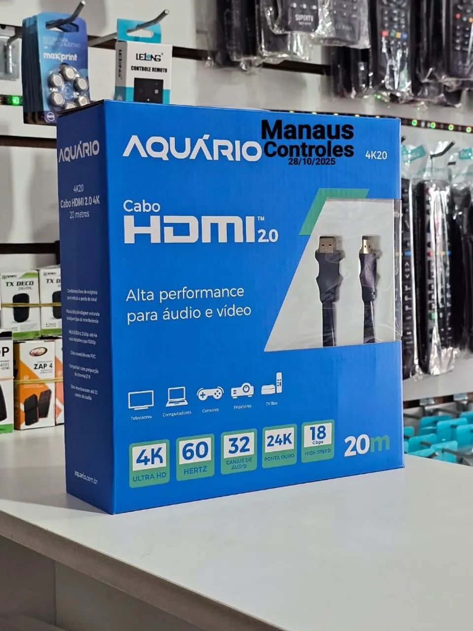 Cabo HDMI de 20 Metros 4K