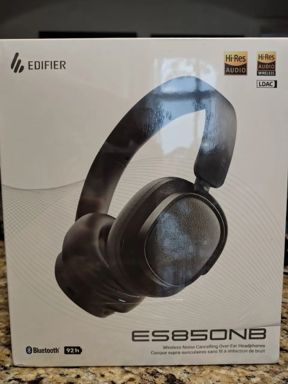 Fone Edifier ES850NB Edifier Preto - Novo, na caixa, lacrado