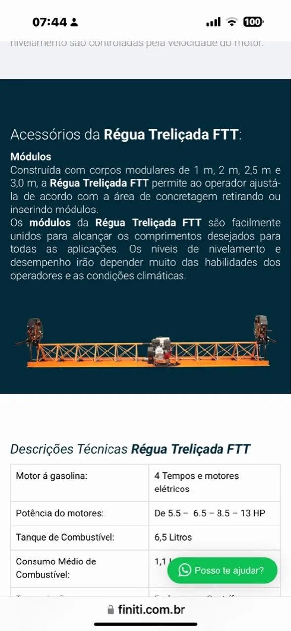 Régua Treliçada FTT para Adensamento do Concreto - Foto 2