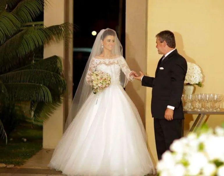 Vestido de noiva renda branco - Foto 5