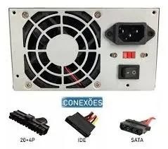Fonte Pc Desktop Voltagem 110/220V 350W - Foto 3