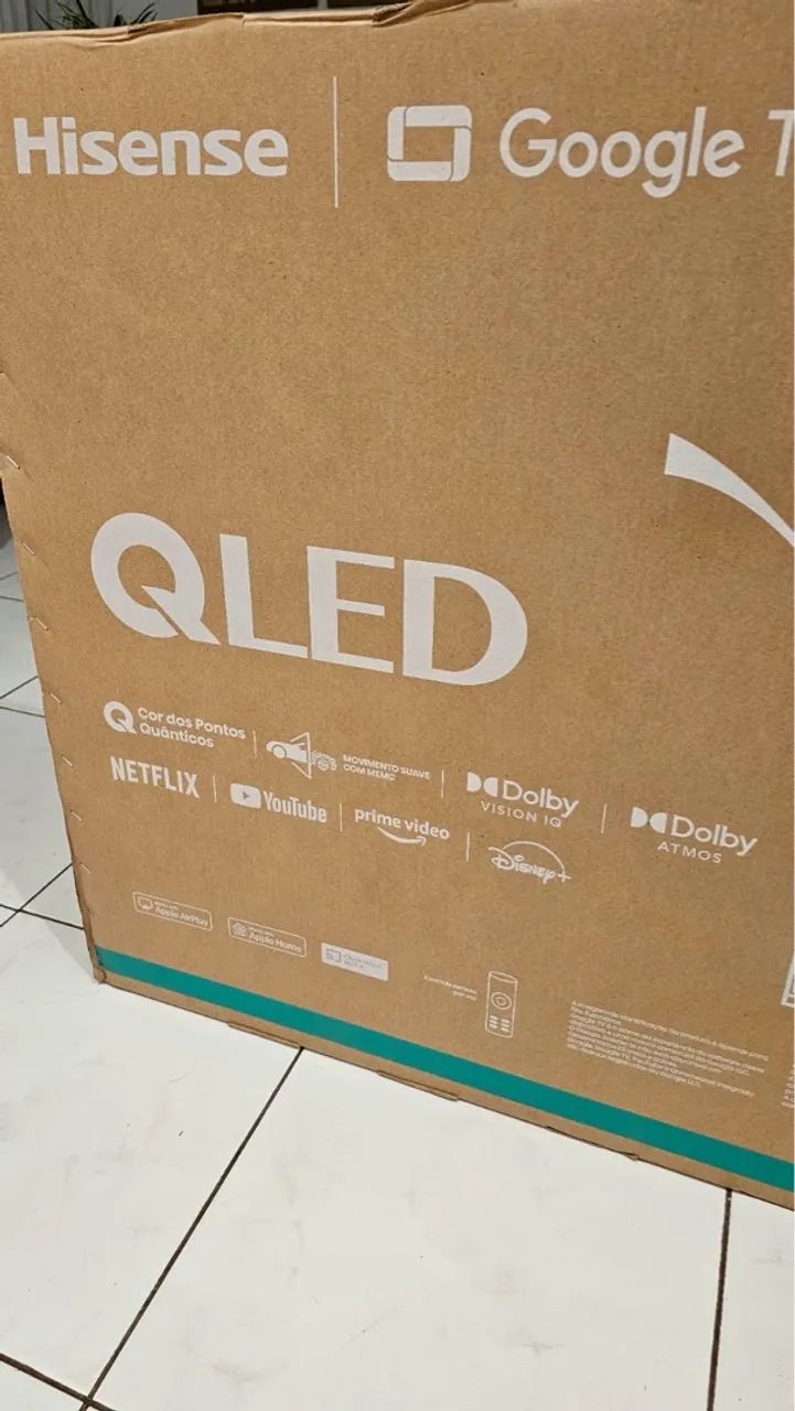 Smart TV 55" Hisense Ultra HD 4K QLED Q6N Produto Novo  - Foto 2