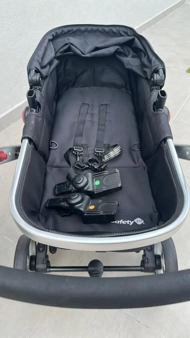 Carrinho de Bebê com Bebê Conforto Safety 1st - Travel System Mobi 0 a 15kg - Foto 5