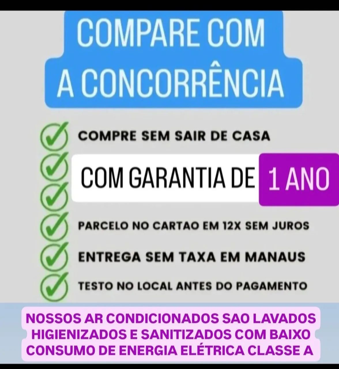 Ar Condicionado Lavado higienizado e Sanitizado  10.000 btu 220VOLTS  - Foto 5