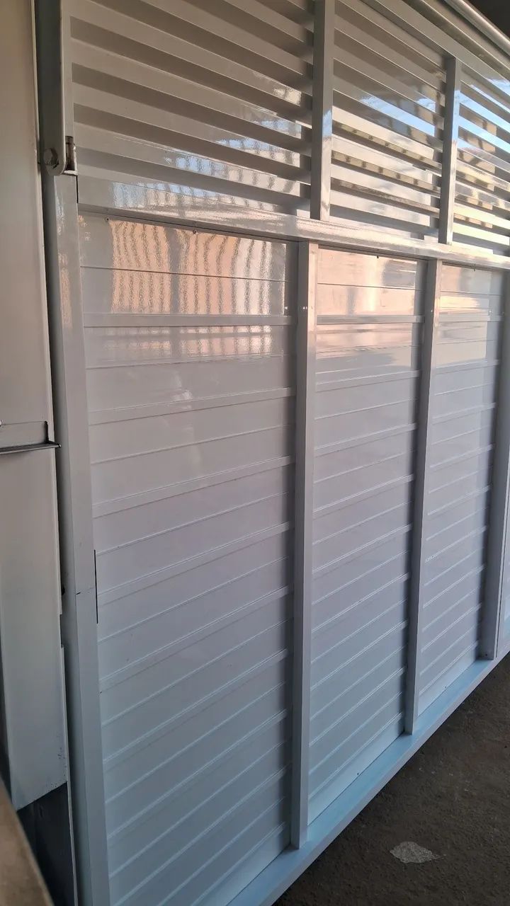 Portão de Alumínio Branco - Novo - Foto 3
