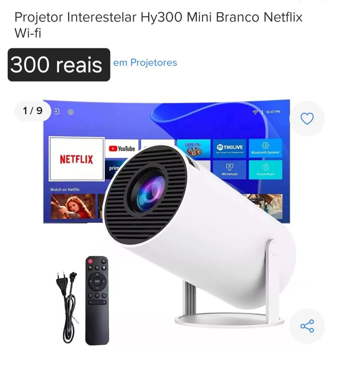 Projetor Portátil com Bluetooth e HomeShare - Foto 5