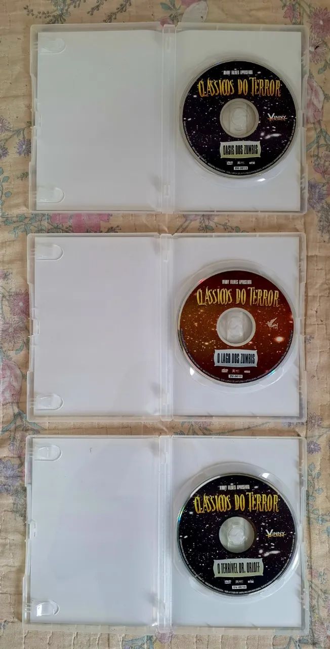 DVD Clássicos do Terror - Oasis dos Zumbis, O Lago dos Zumbis e O
