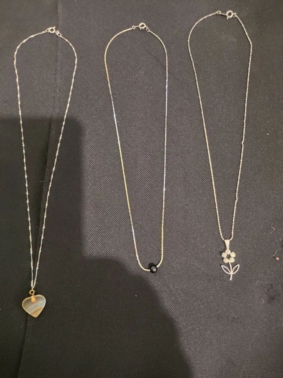 3 Colares de Prata Finos - Foto 2