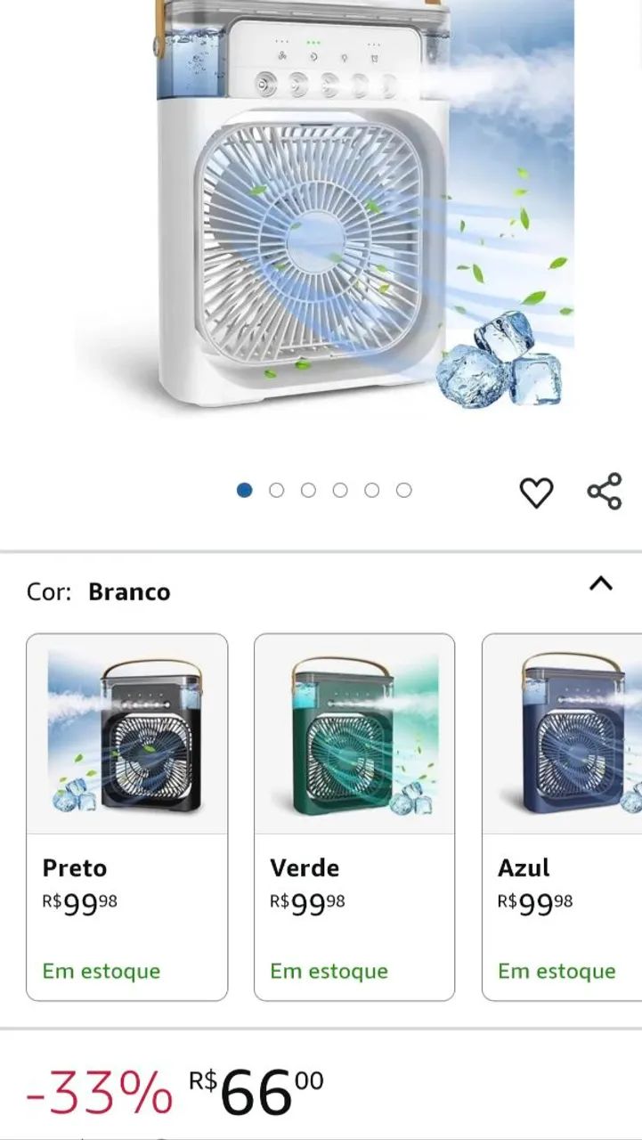 Climarizador de ar com Luz  - Foto 2