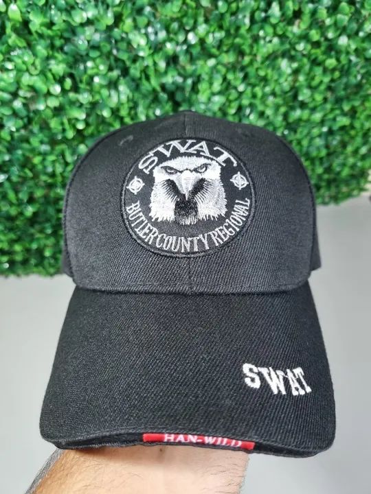 Boné Esportivo Original Gorro Chapeu Bordado Aba Curva Adulto Unissex Preto Pronta Entrega - Foto 4
