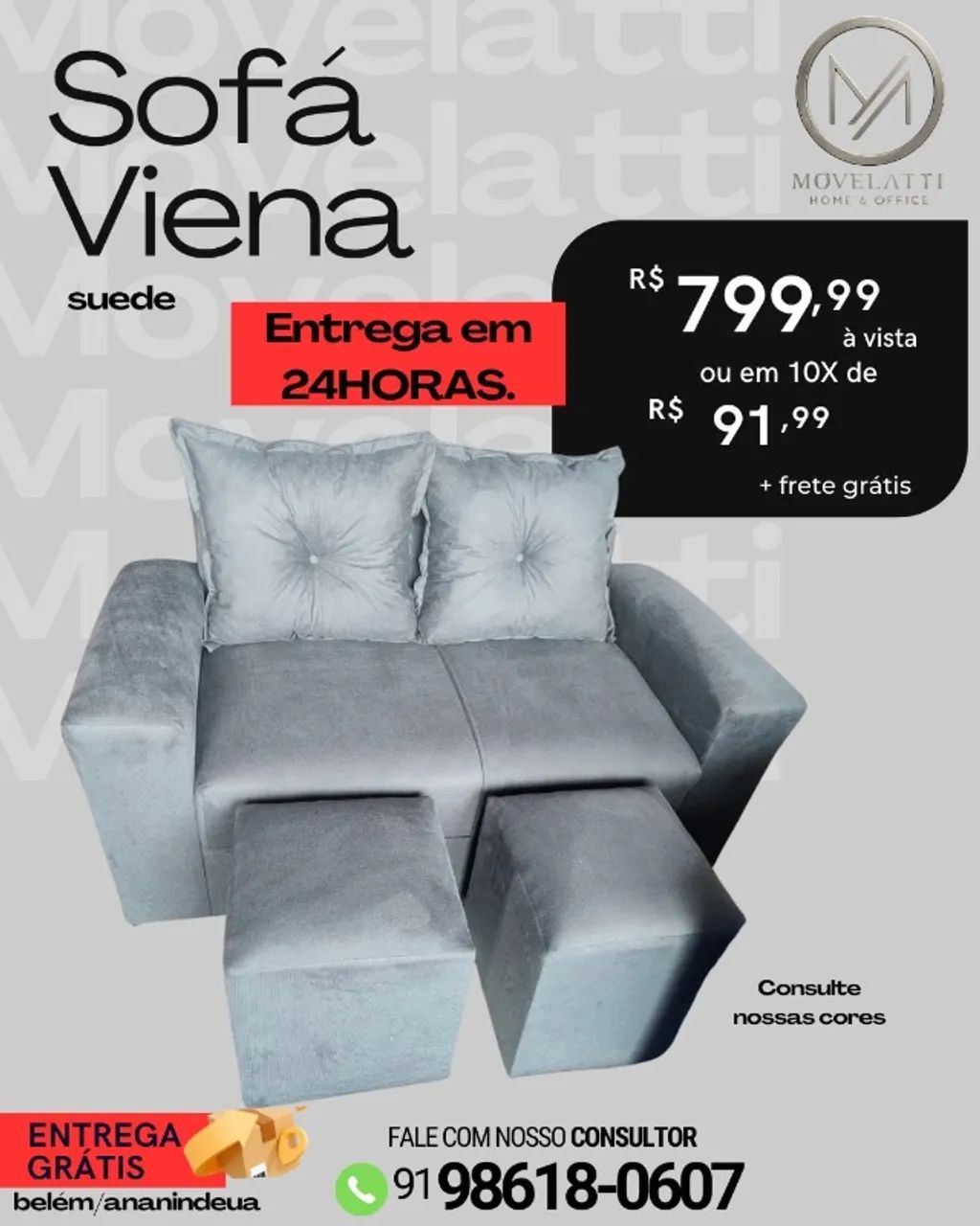 Vienna Sofa in Suede453011470781009920