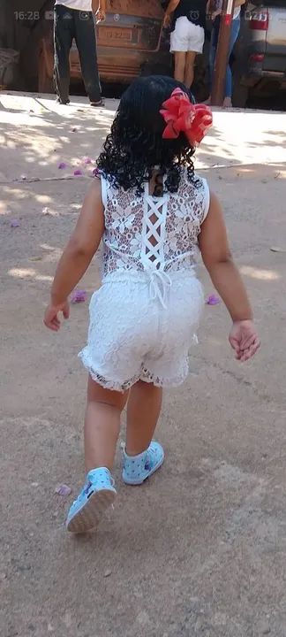 Conjunto renda + 1 Short laise 4a - R$40,00 - Foto 2