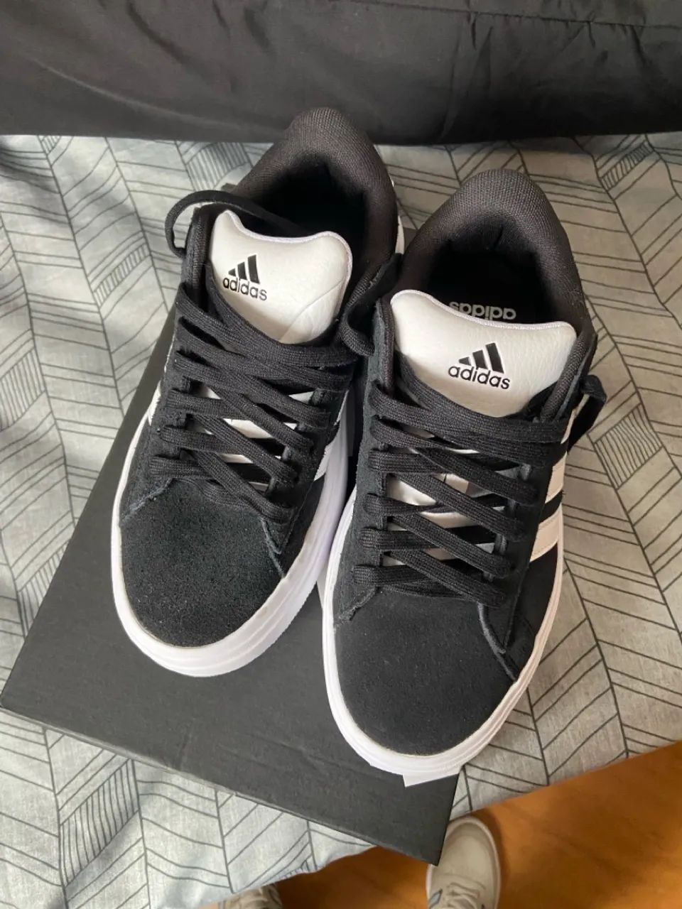 Adidas Feminino Preto TÃªnis Adidas Esportivo Adidas Preto TÃªnis