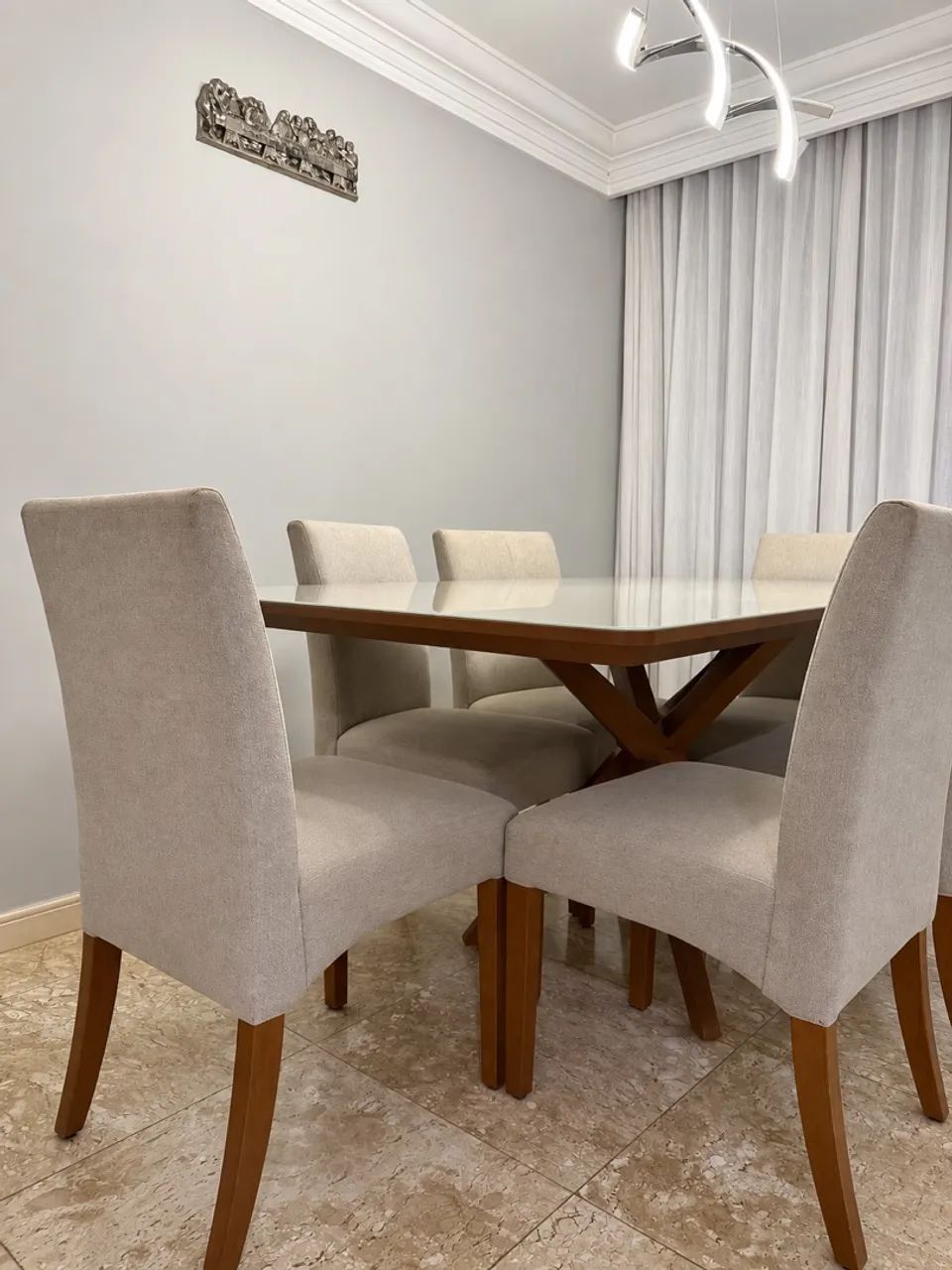 Mesa de jantar com 6 cadeiras  - Foto 2