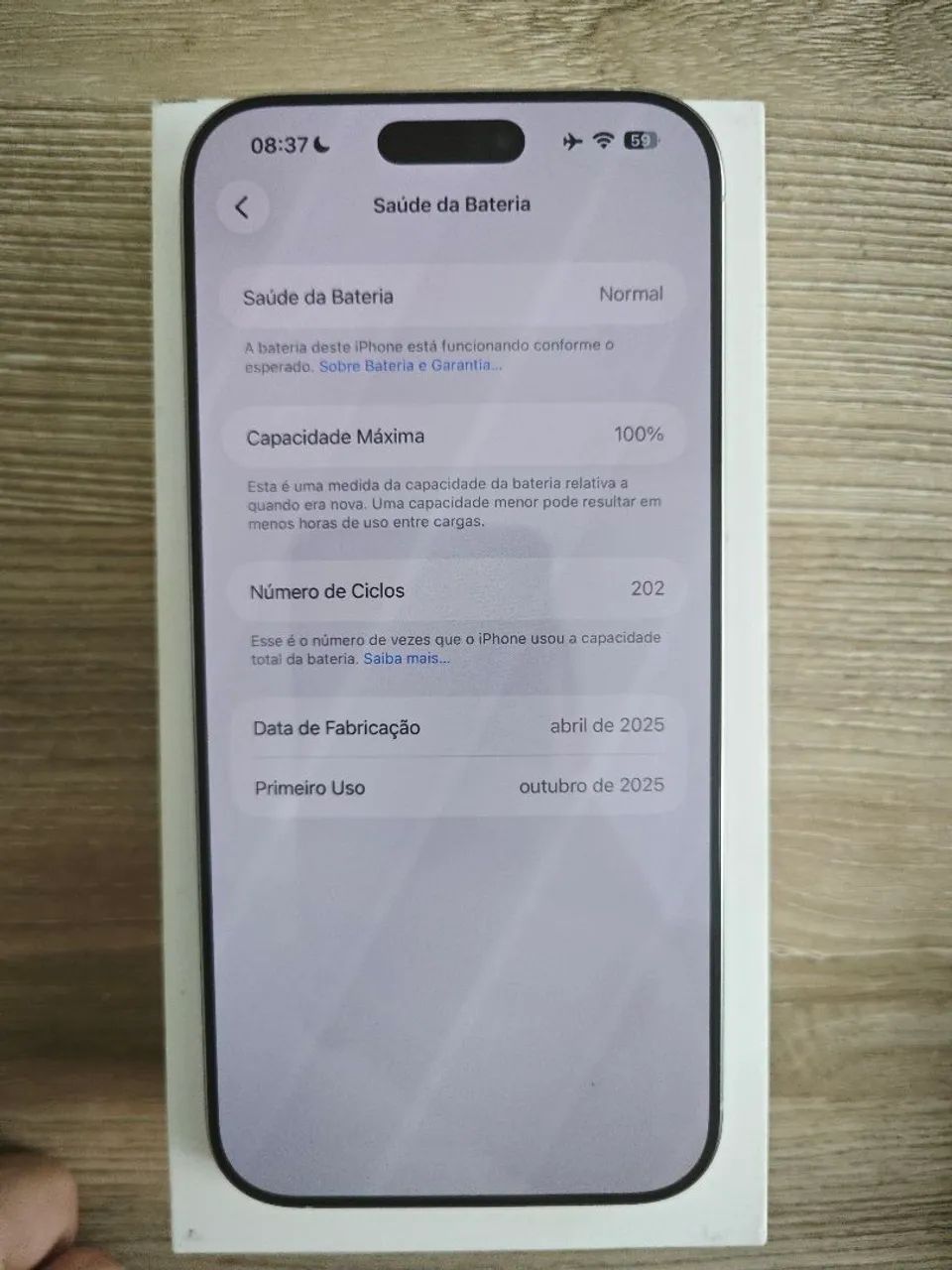 iPhone 16 Pro Max 256 GB - bateria 100%