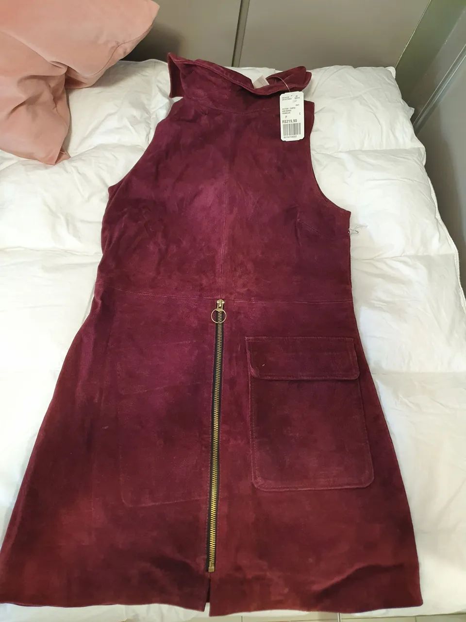 Vestido de couro vermelho  - Foto 2