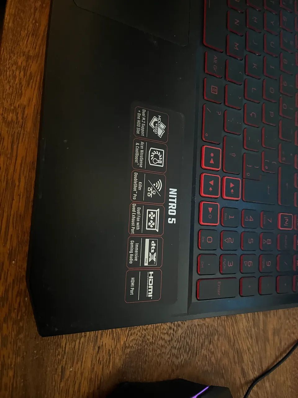 Vende se notebook gamer acer nitro 5 GTX 1650 8gb de ram - Foto 2