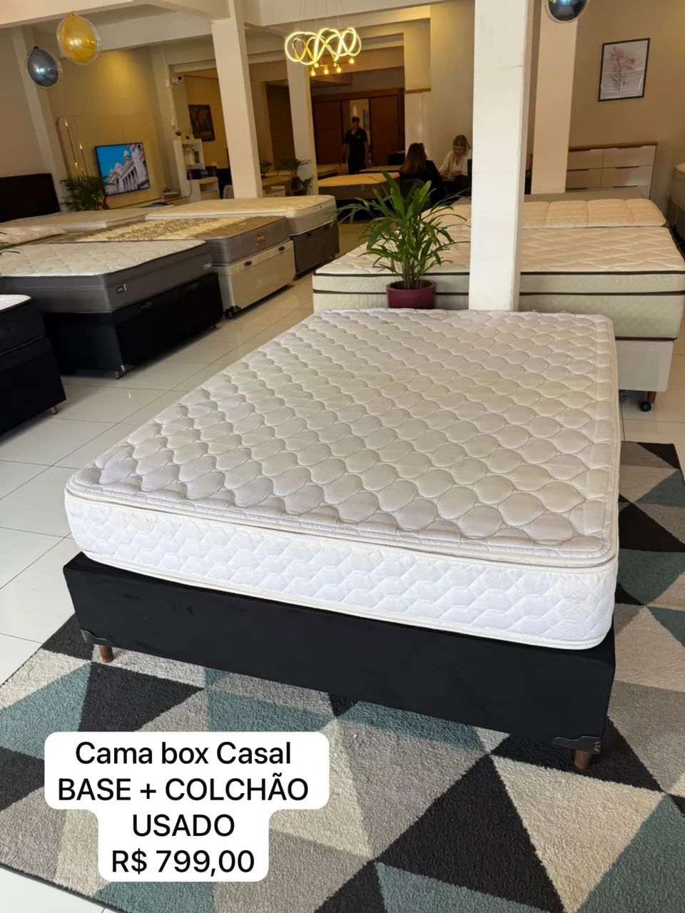 Cama Box de casal USADA - ENTREGO 