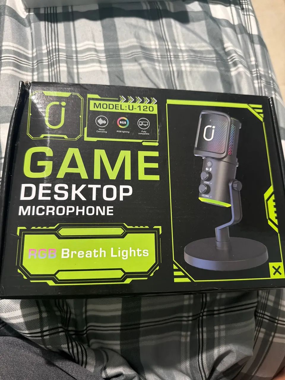 Microfone Gamer RGB U-120 