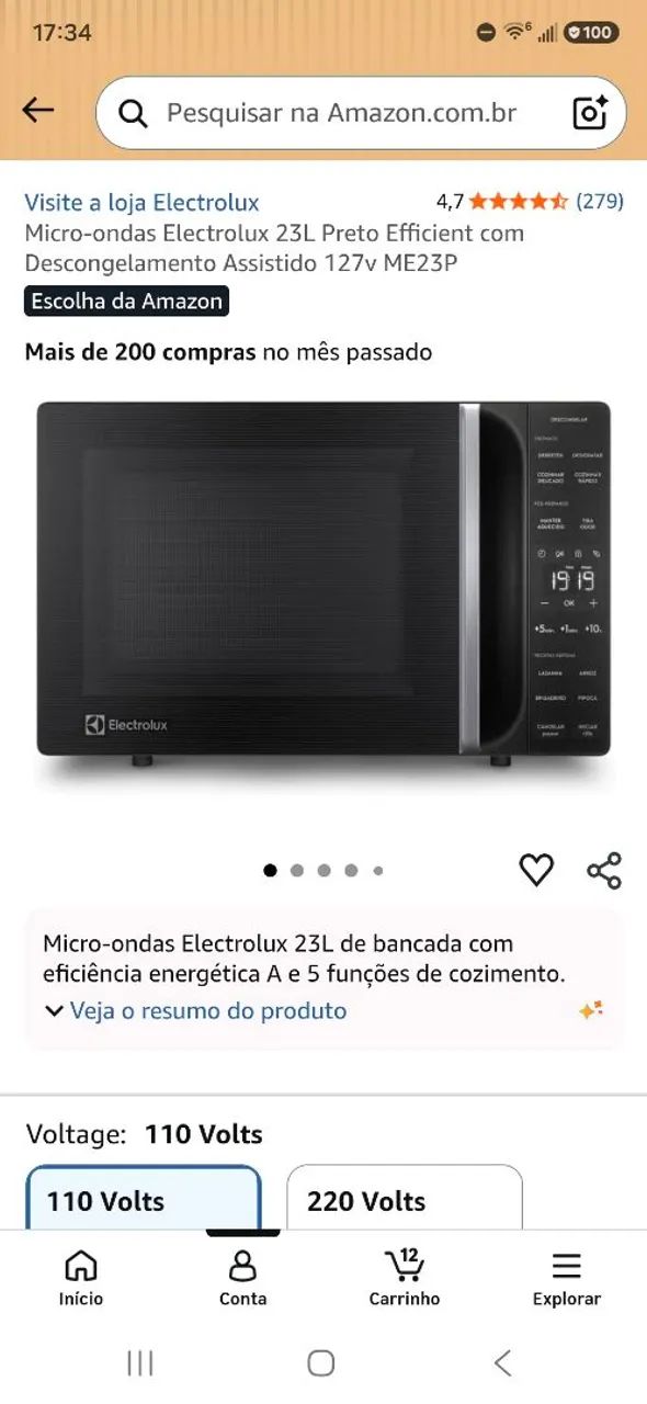 Micro-ondas Electrolux novíssimo!