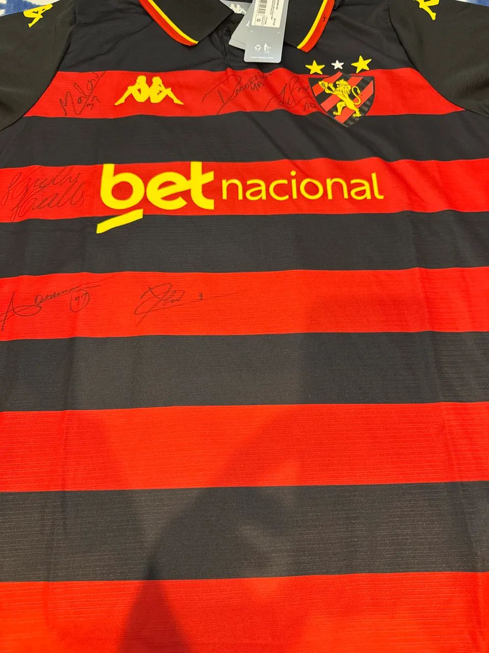 Camiseta Sport Recife autografada 