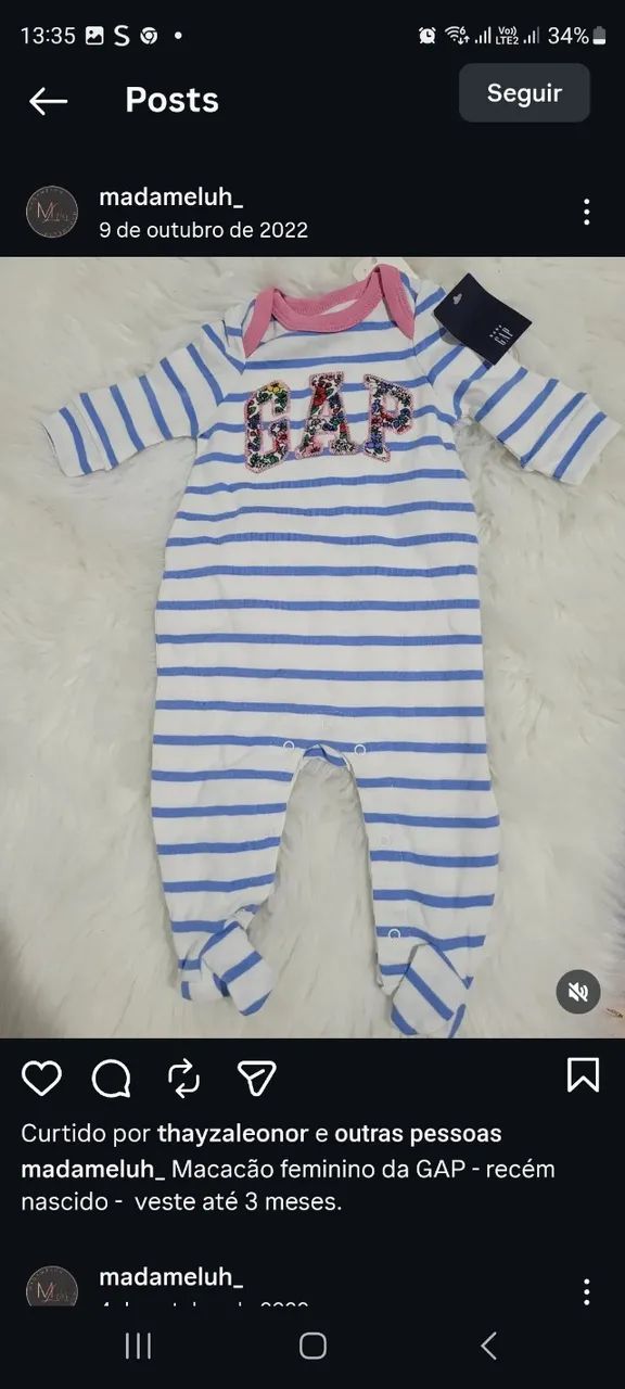 Roupas infantis importadas 