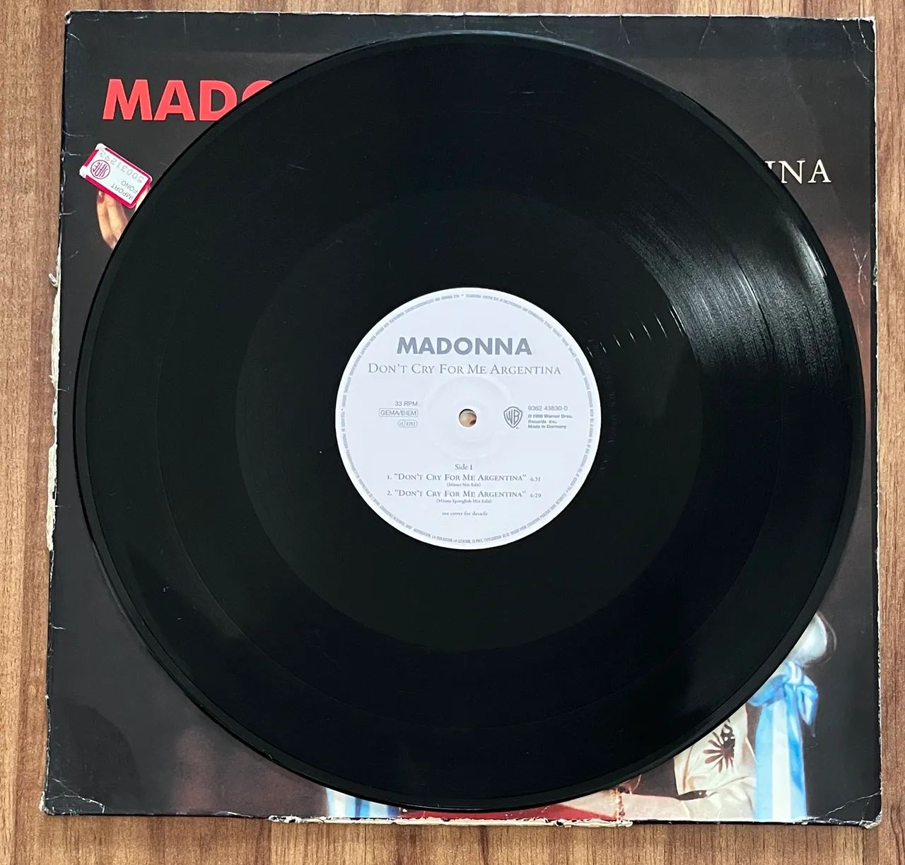 Madonna Don't Cry For Me Argentina Vinil Single - CDs, DVDs etc