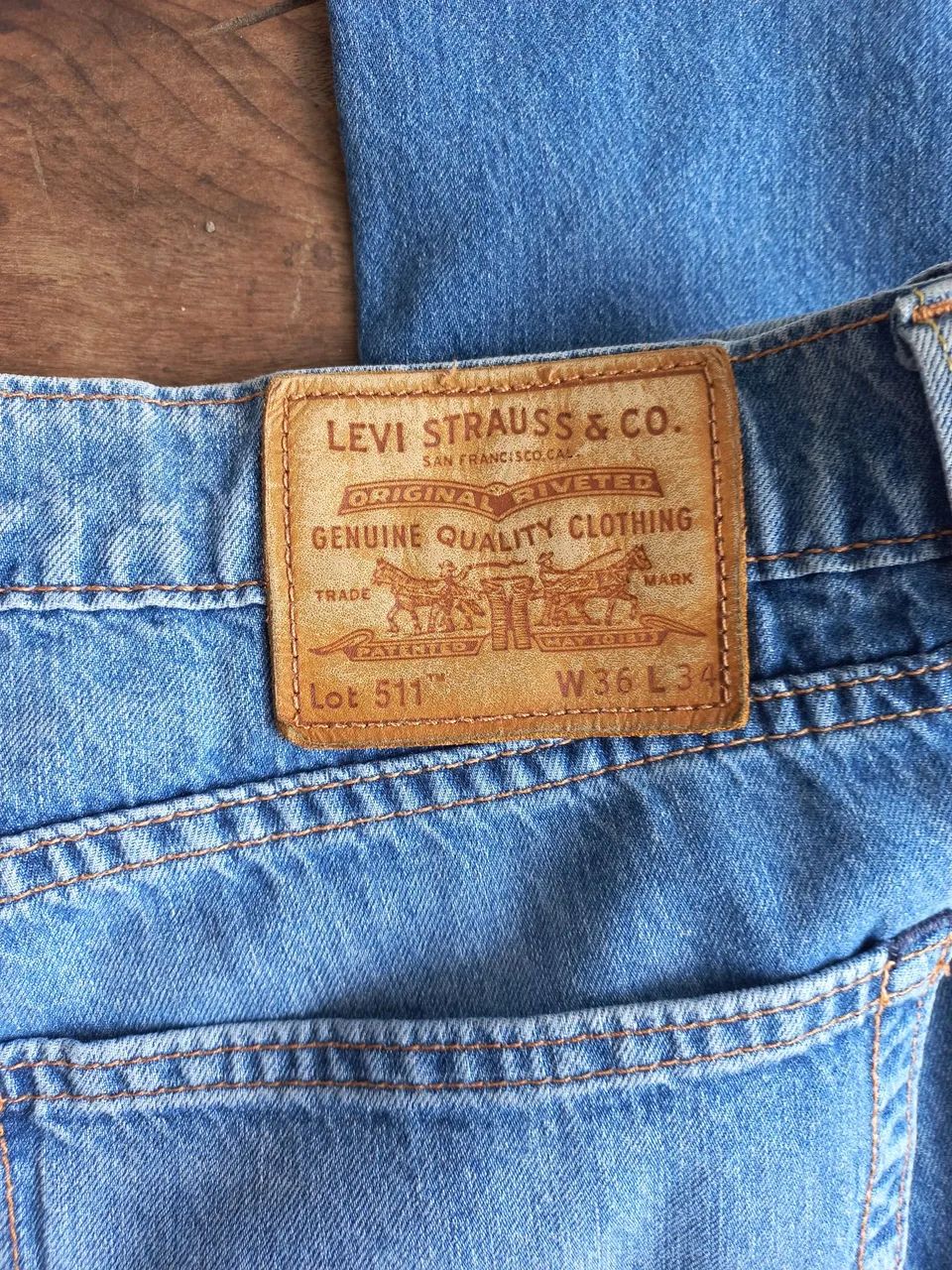 Calça jeans masculina Levis 511 original  - Foto 5