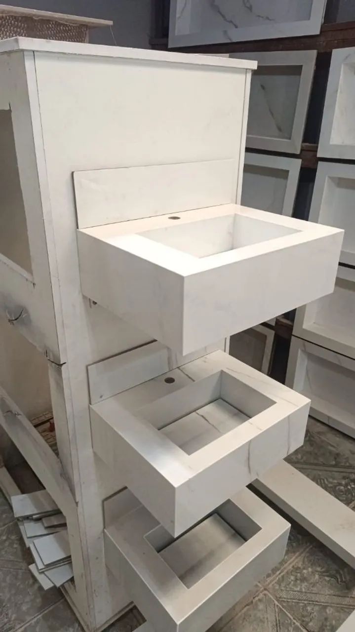Pia em porcelanato 