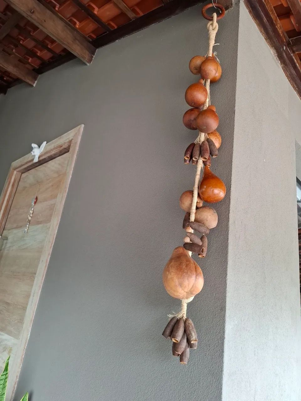 Penca de cabaça com semente de jequitiba branco  - Foto 2