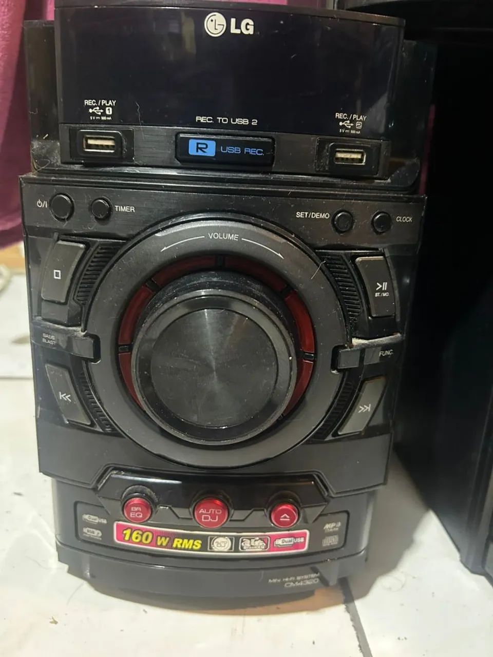Mini System Lg modelo CM4320 usado funcionando tudo ok. - Foto 3