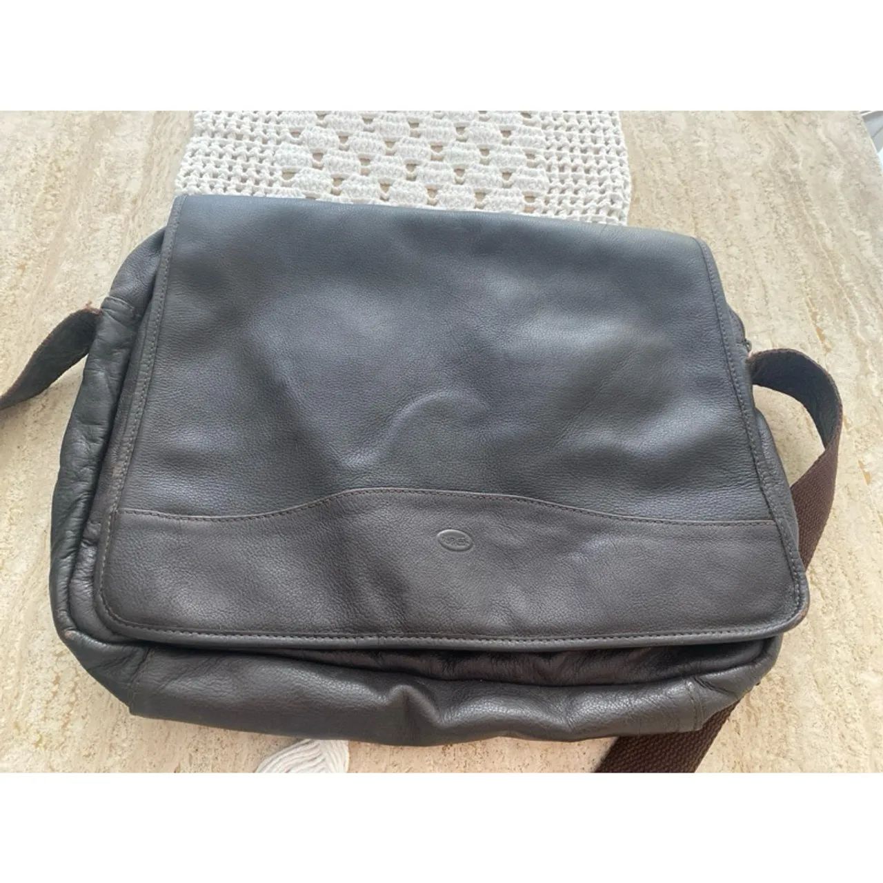 Bolsa antiga Carteiro de Ombro couro Bennesh