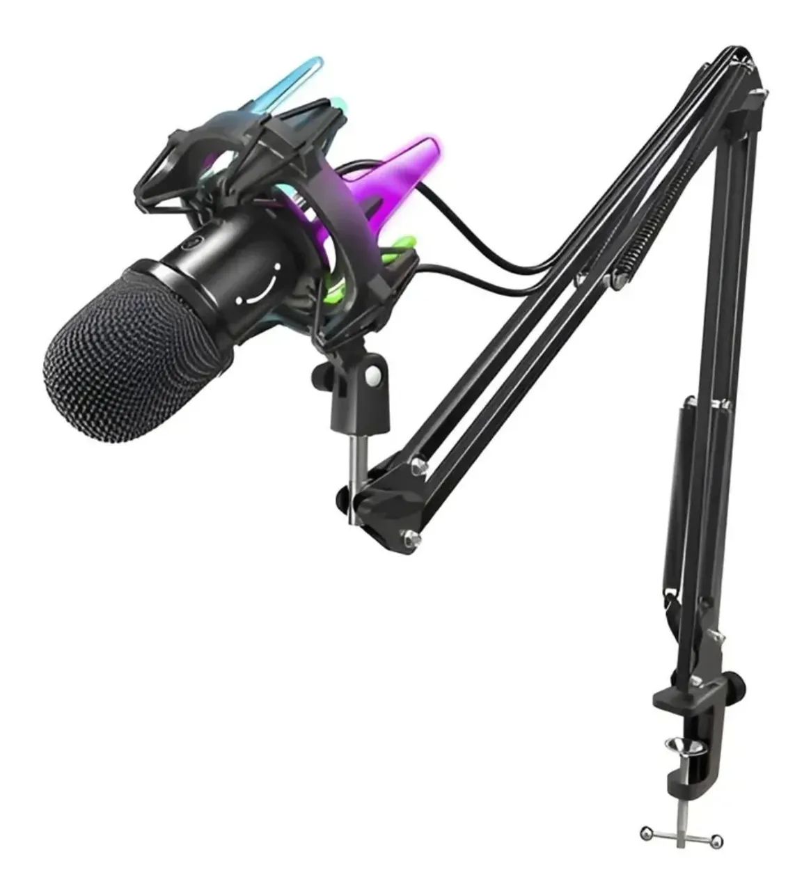 Microfone Fifine AmpliRocket RGB Dinâmico USB/XLR P/ Podcast, Lives e Games - Novo! - Foto 6
