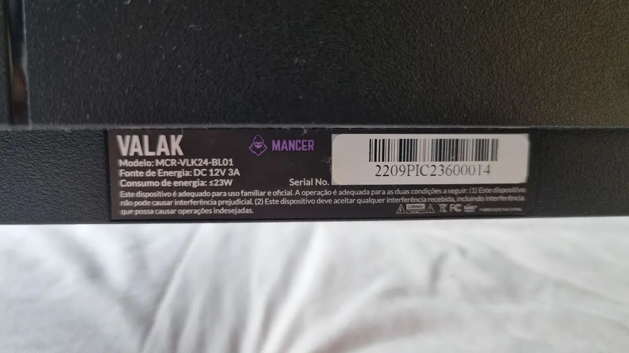 ? Monitor Mancer Valak 24" Curvo ? COM DEFEITO - Foto 5
