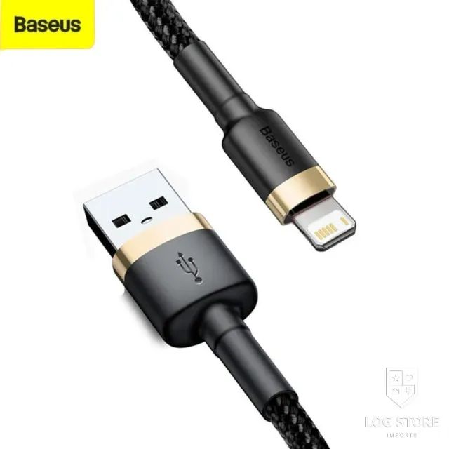 Cabo USB Baseus Para iPhone do 5 ao 14 Carregamento Rápido de 2.4A Dados e Carregamento - Foto 4