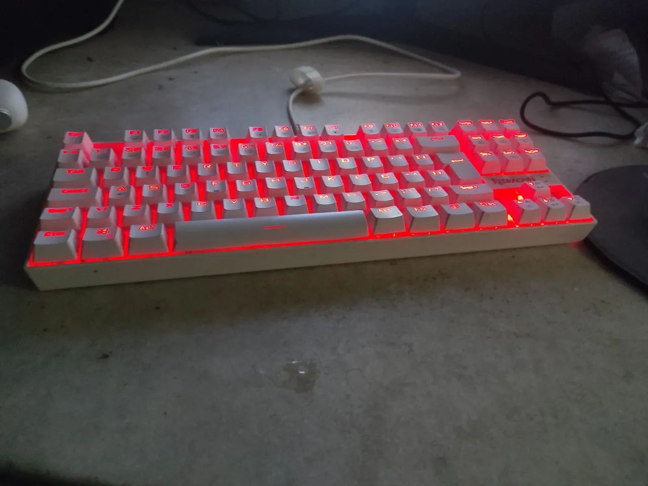 Teclado gamer mecânico redragon profissional 