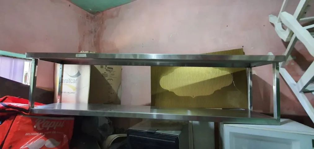Prateleira Industrial Dupla em Inox