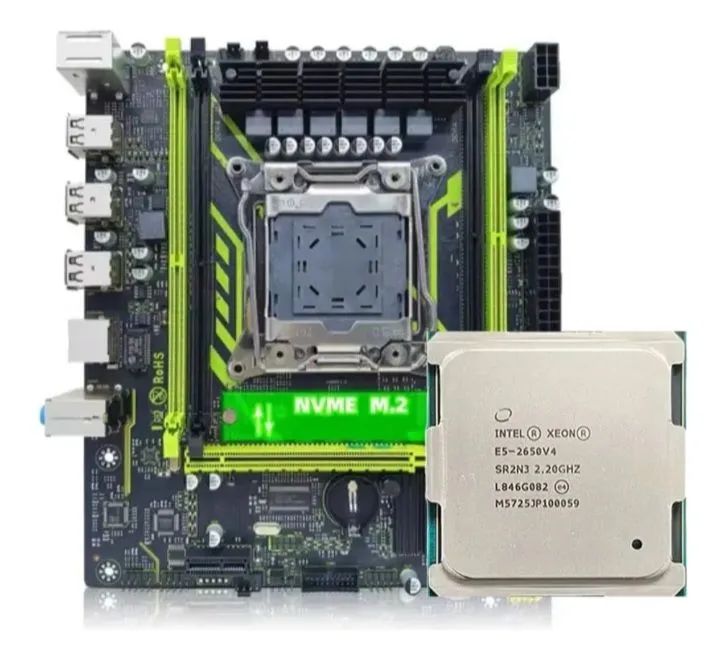Promoçao Kit x99-8d4 xeon e5 250v4 DDR4 