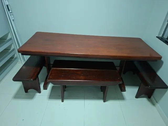 Mesa de Madeira Grande de 10 Lugares  - Foto 5