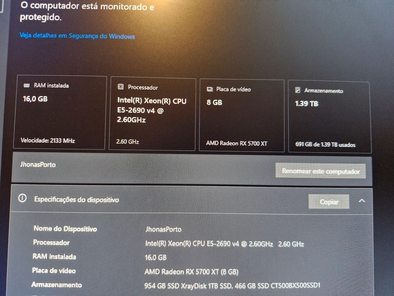 PC X99 com TPM 2.0 ativo - Foto 5