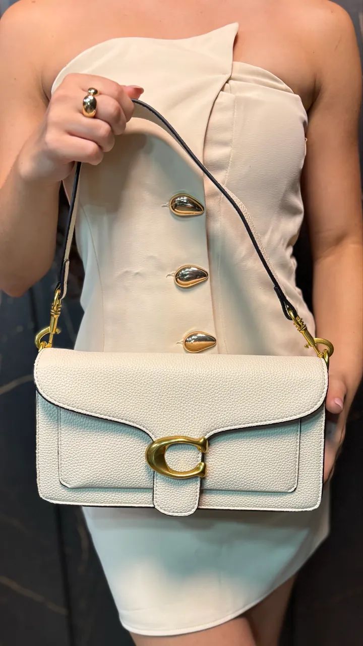 Bolsa Feminina Coa Premium Off White - Foto 4