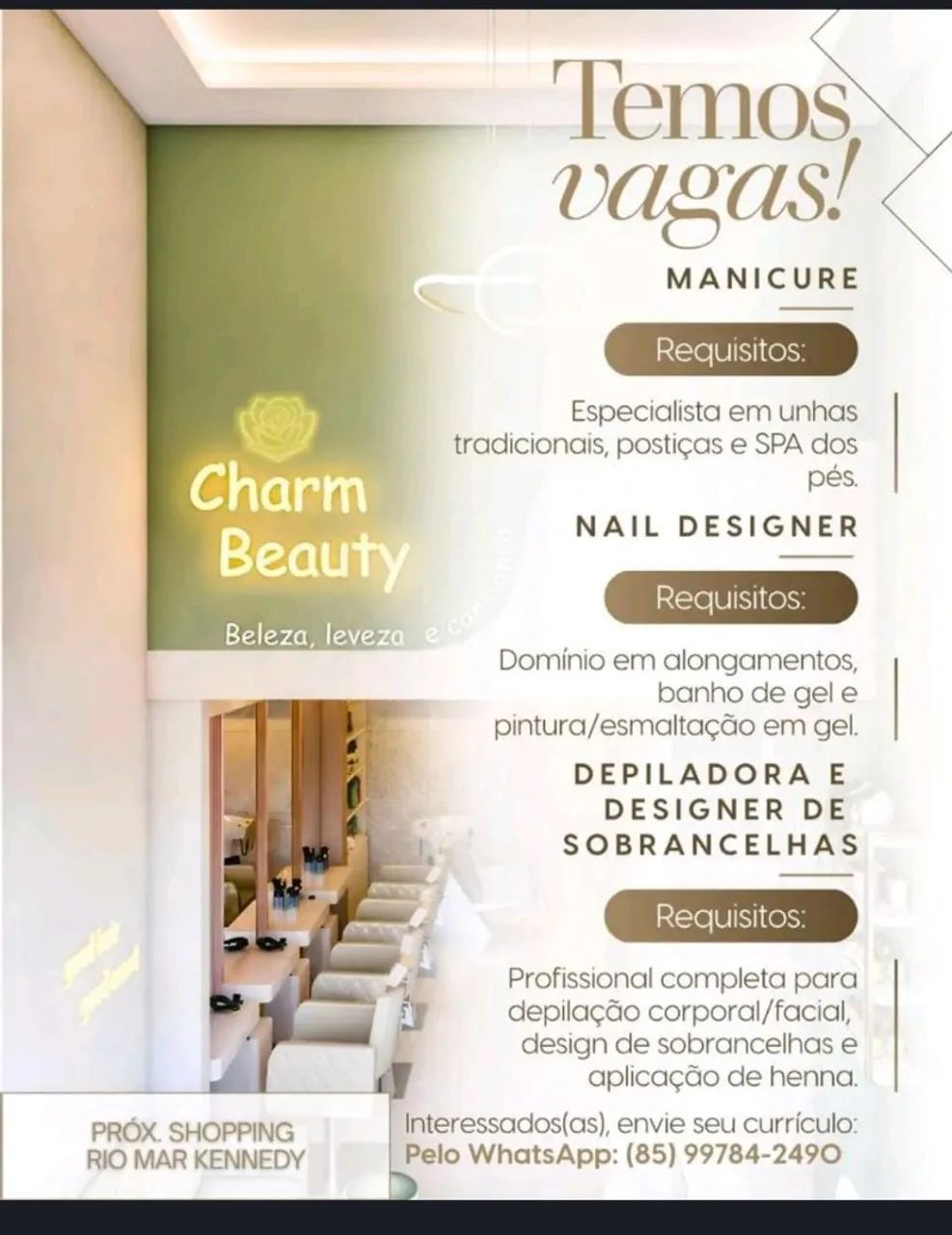 Manicure com experiência p