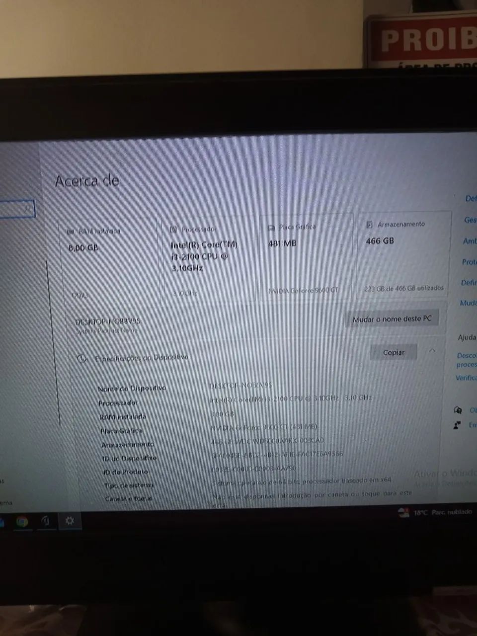 Troco computador gamer com tela teclado e mouse por celular - Foto 2