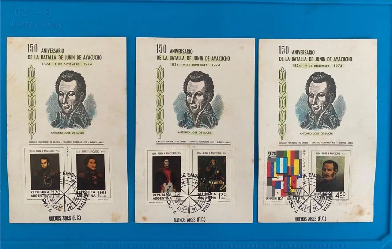 Selos Argentinos, 41 cartões e envelopes - Foto 5