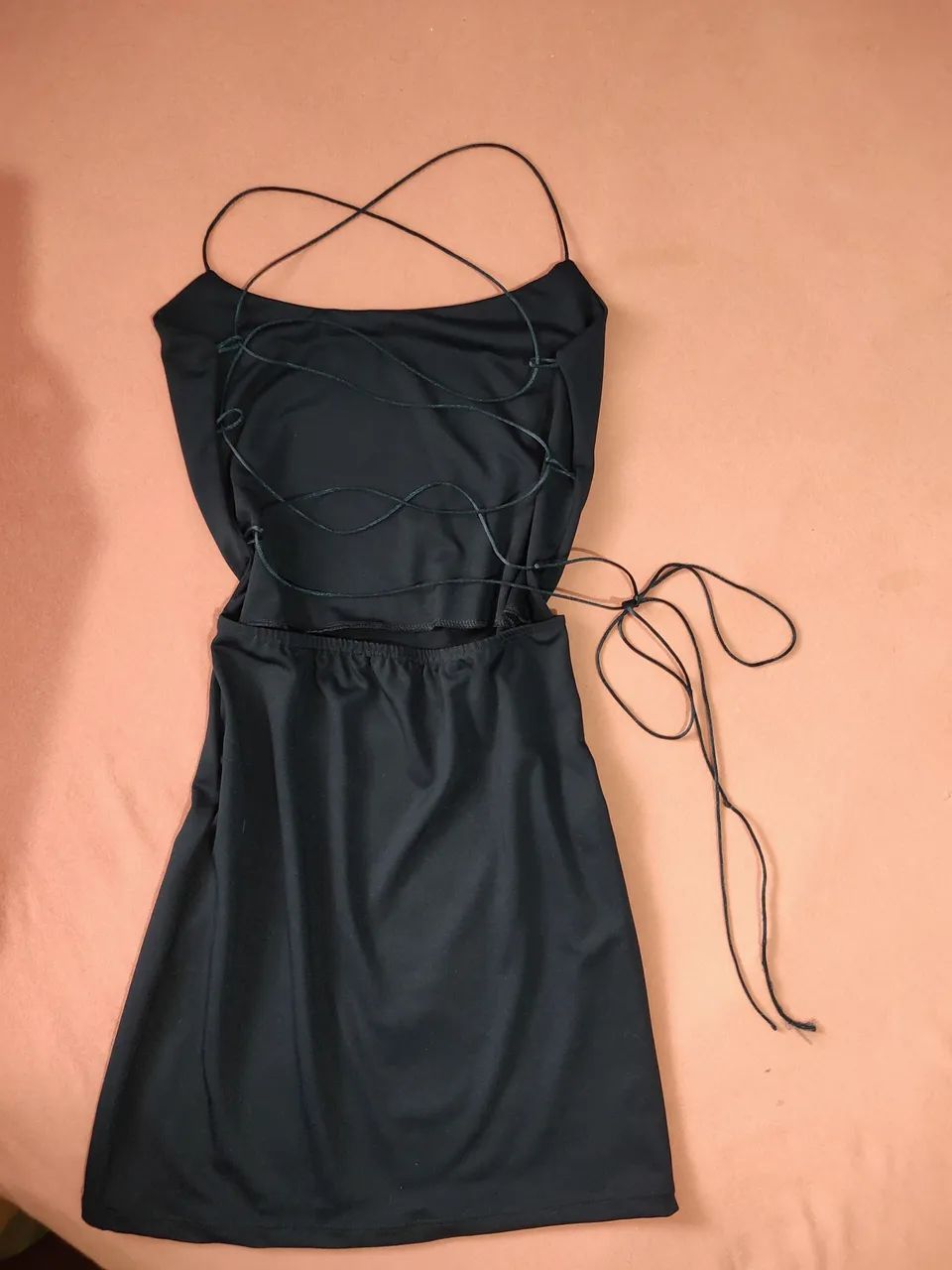 DESAPEGO: Vestido Azul Marinho com costas entrelaçados. - Foto 2