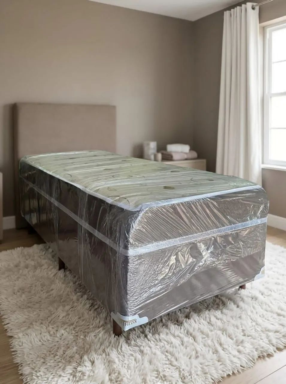 Cama box solteiro de espuma alta confortável 350$ Entrega grátis  - Foto 2