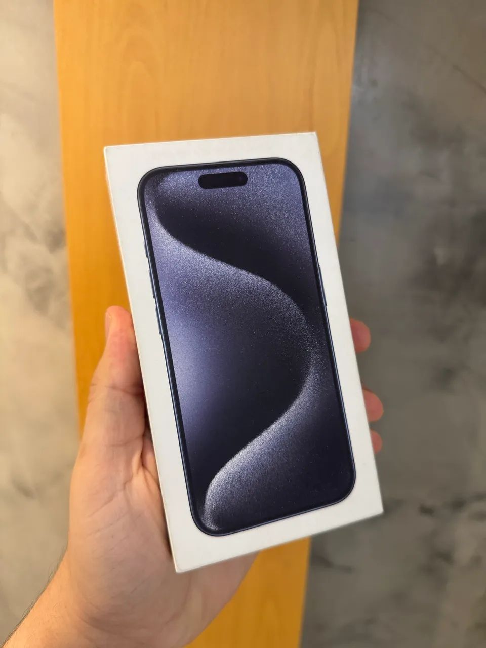 Caixa de iPhone 15 Pro 128GB Azul Pacífico  - Foto 5