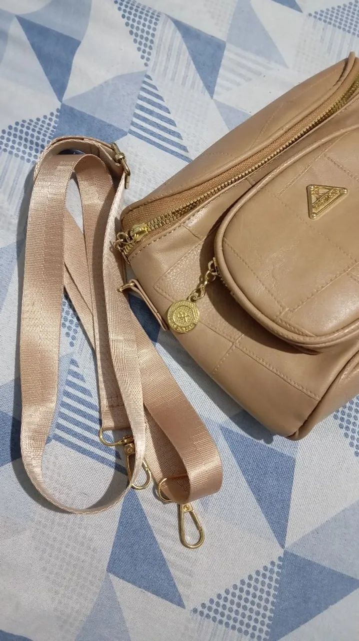 Bolsa feminina bege - Foto 5